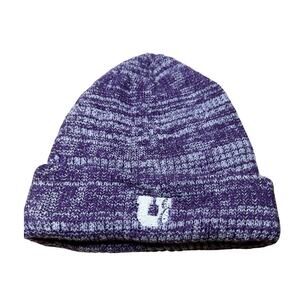 Apollo Beanie Winter Hat 100% Acrylic Chunky Knit Thinsulate Purple Marled OS